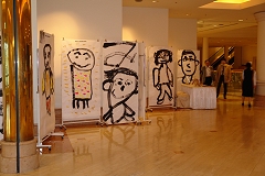 等身大肖像画アート展 インターコンチネンタルホテル